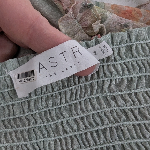 Astr Floral Ruffle Maxi Dress in Soft Pastels - Picture 5 of 9